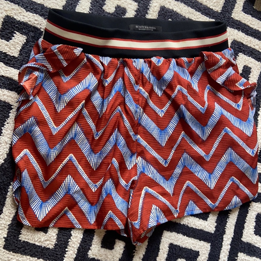 Scotch and Soda side ruffle shorts